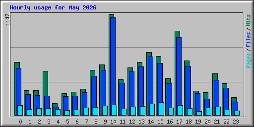 Hourly usage for May 2026